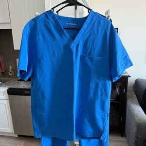 Mandala Blue Scrub Set